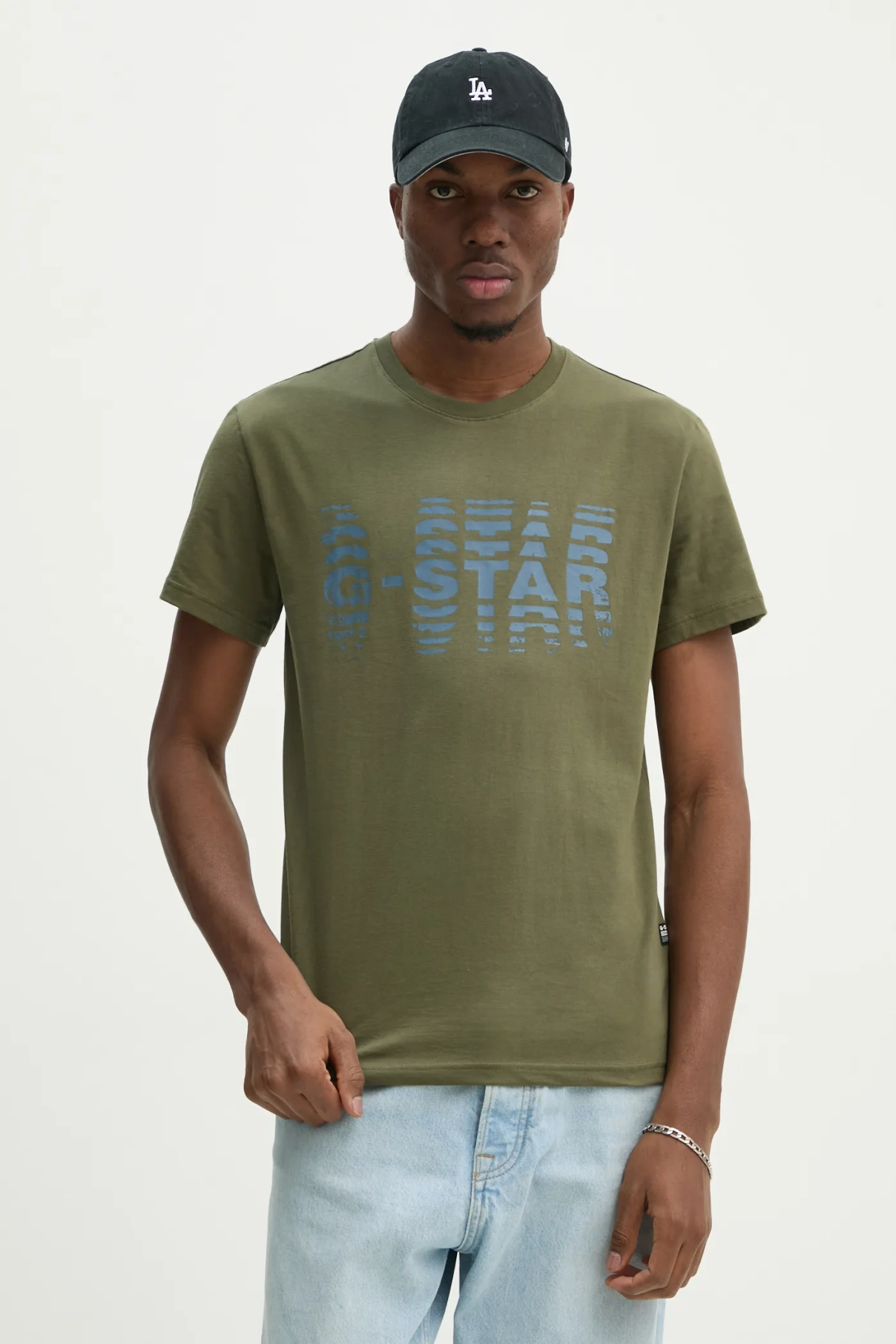

Хлопковая футболка G-Star Raw, зеленый