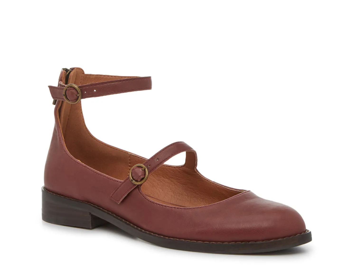 

Балетки Nalia Mary Jane Flat Lucky Brand, цвет burgundy
