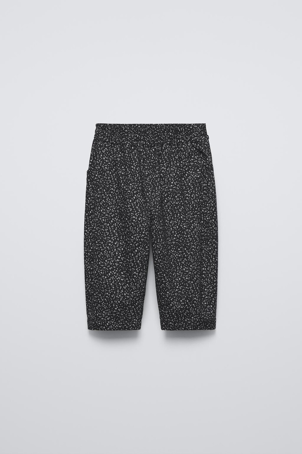 

Брюки с цветочными шарами ZARA, черный