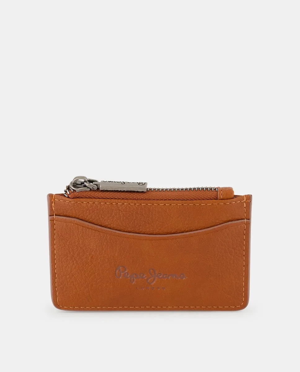 

Женский кошелек с деталями в виде ремешка и подвески, с классическим логотипом Pepe Jeans, коричневый