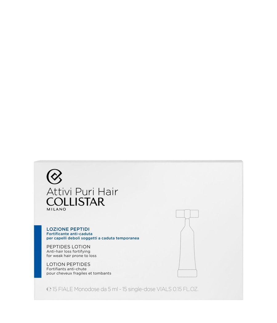 

Лосьон для волос Collistar Attivi Puri Lotion Mit Peptiden, 15 ml