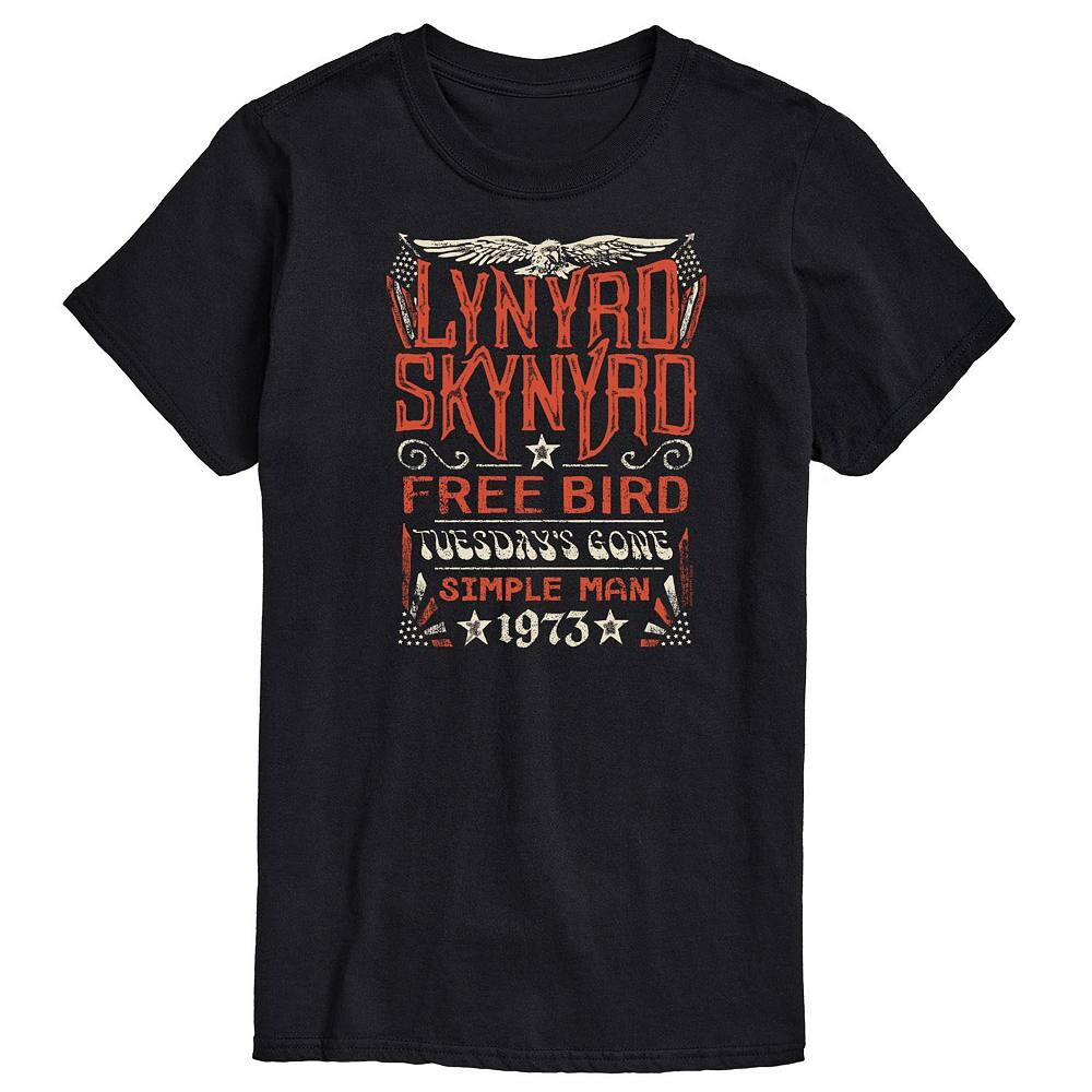 

Мужская футболка с рисунком Lynyrd Skynyrd Licensed Character, черный