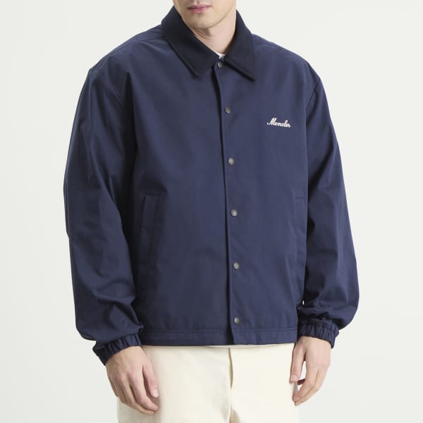 Рубашка-куртка Arinell из ворсистого хлопка Moncler, темно-синий — фото 2
