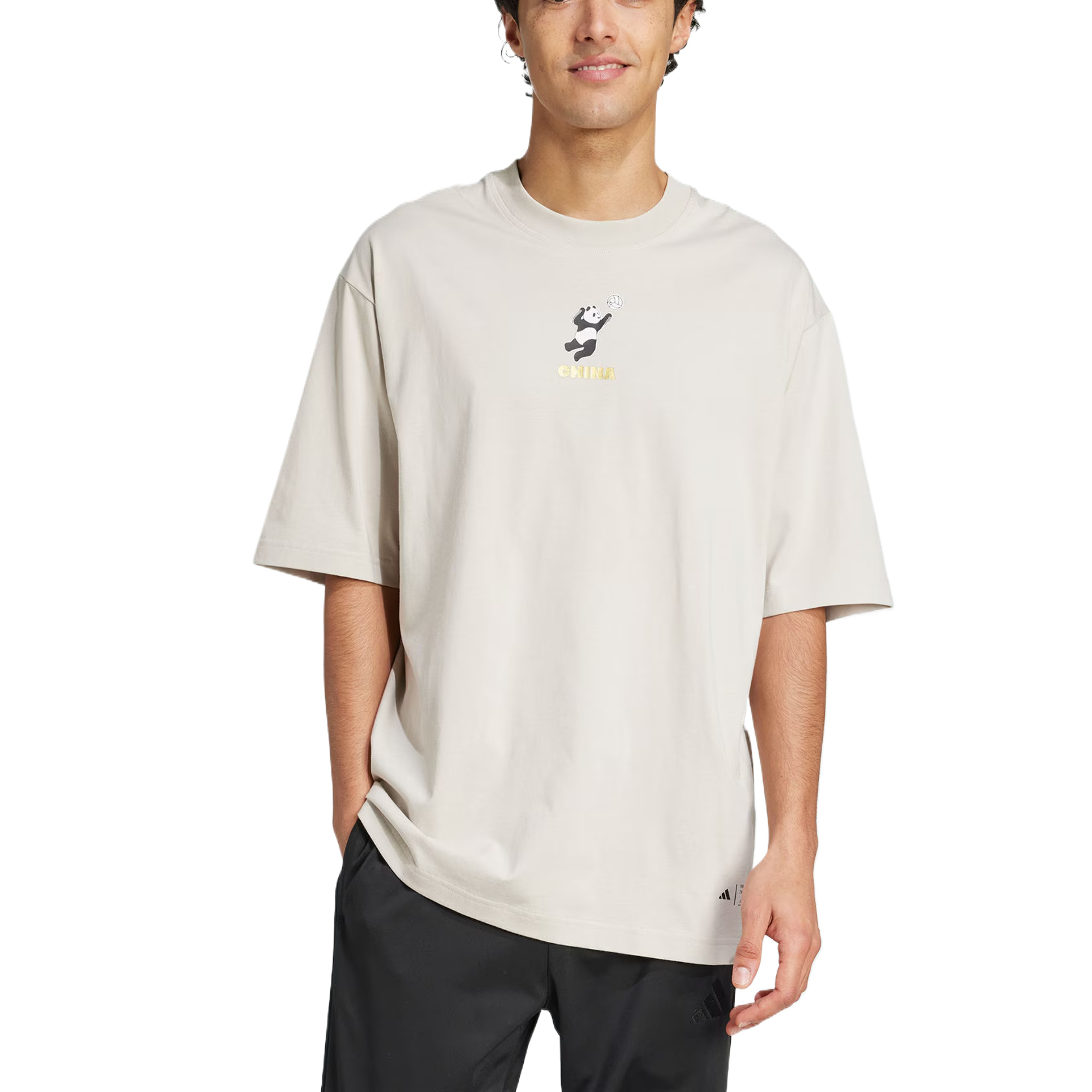 Футболка Unisex Adidas, коричневый — фото 2