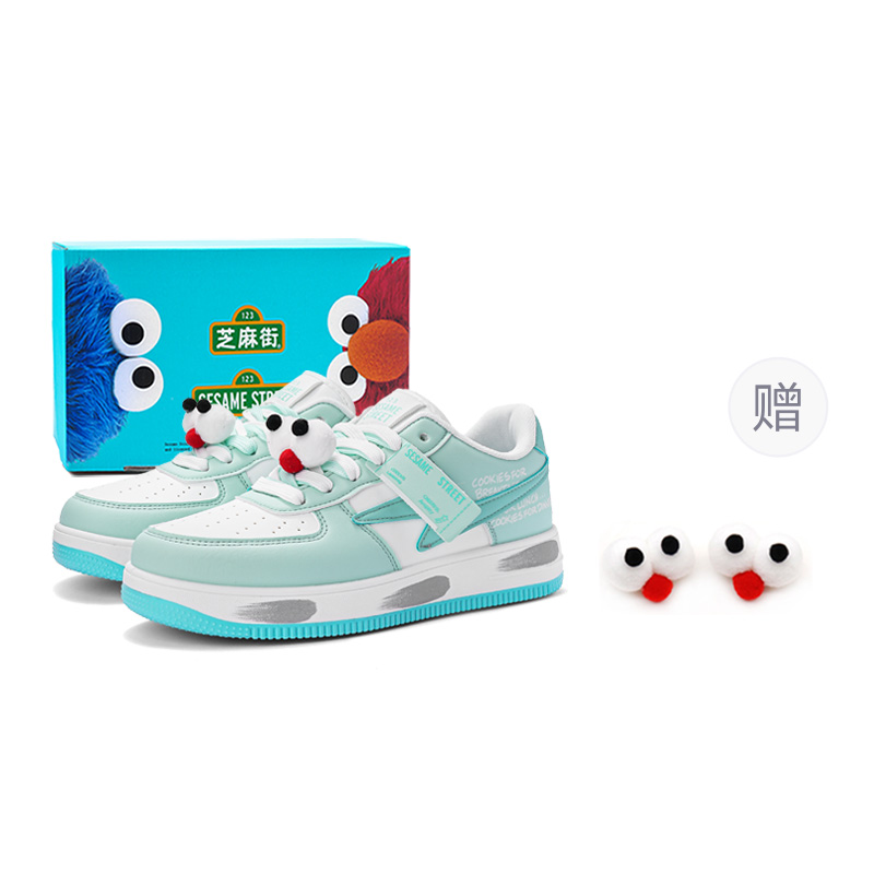 

SESAME STREET Тёплые нескользящие амортизирующие износостойкие низкие скейтерские кеды унисекс Cheeses бело-зелёные + подарок [Улучшенная версия]