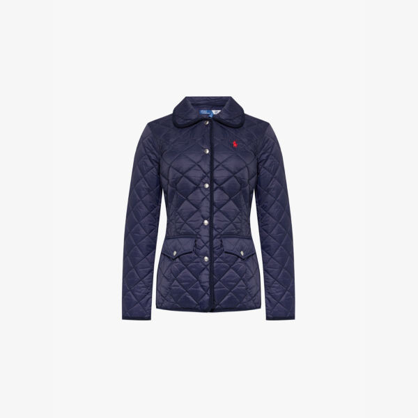 

Стеганая куртка с вышитым логотипом Polo Ralph Lauren, синий