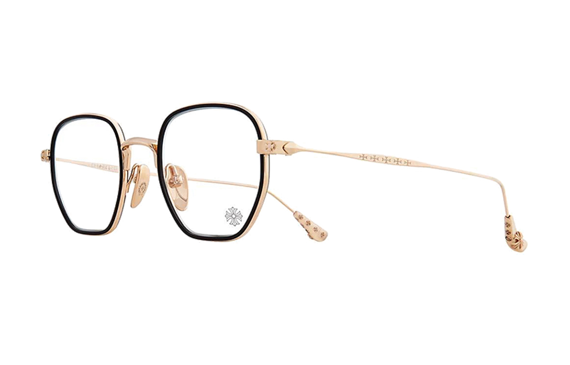 

Оправы для очков унисекс розовое золото Chrome Hearts