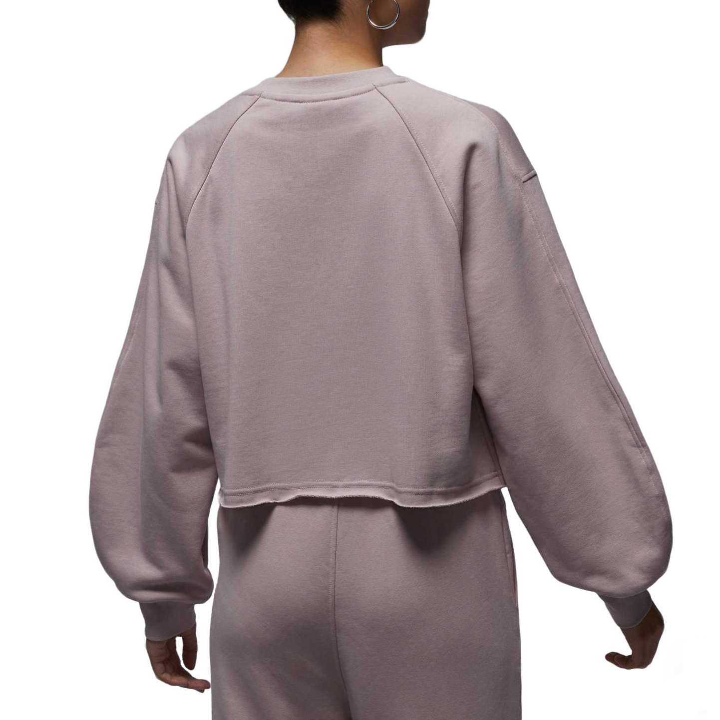 Flight Fleece женский укороченный свитшот с круглым вырезом Jordan, particle розовый красный/ultra светло розовый красный — фото 3