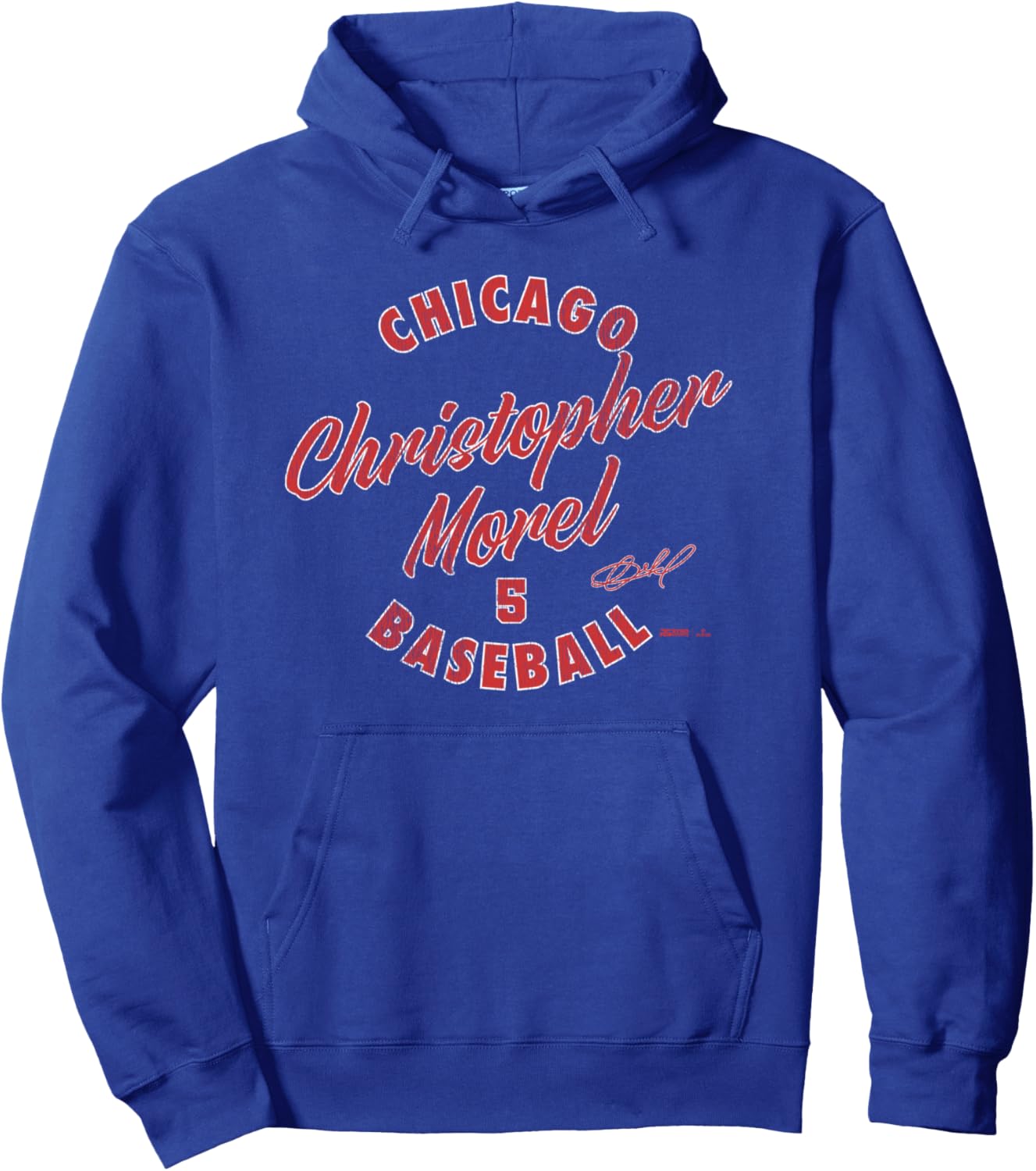 

Худи Christopher Morel Chicago Baseball Vintage Cursive MLBPA, синяя, размер S Ryno Sports