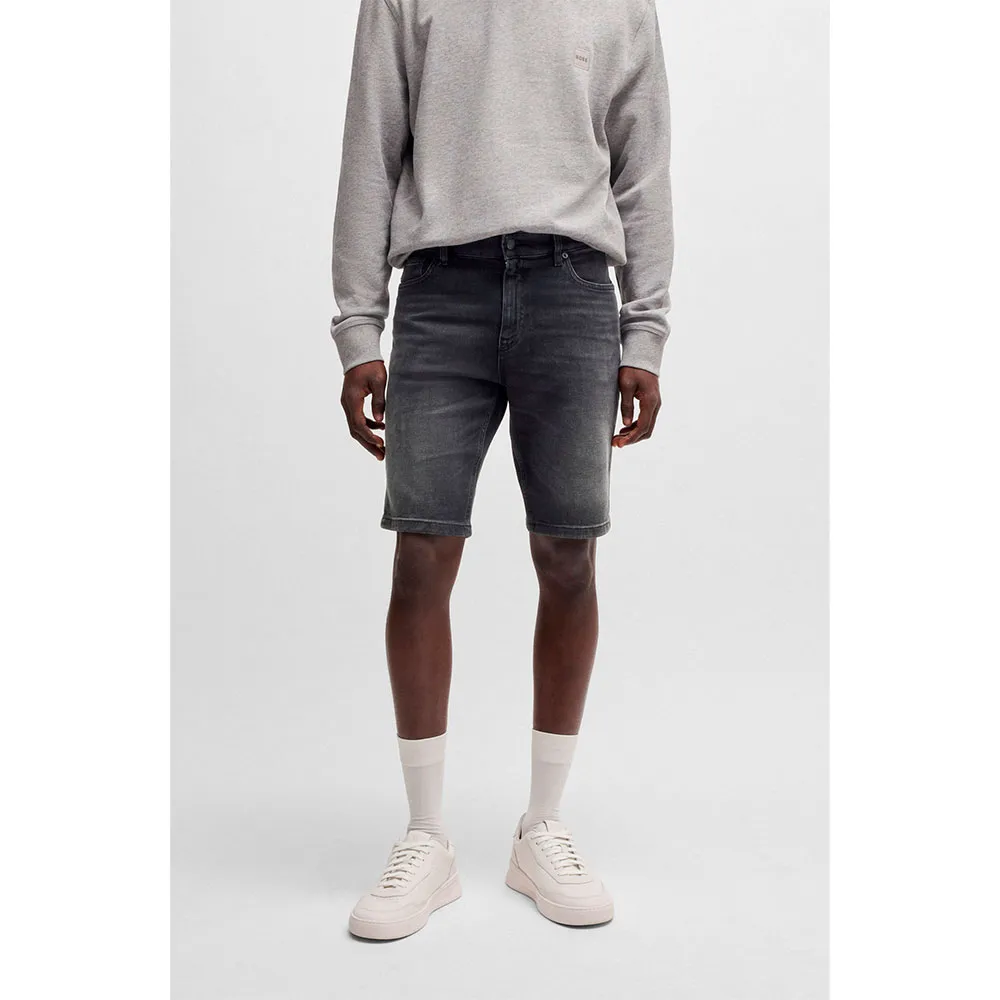 

Шорты BOSS Delaware 10269809 denim shorts, серый