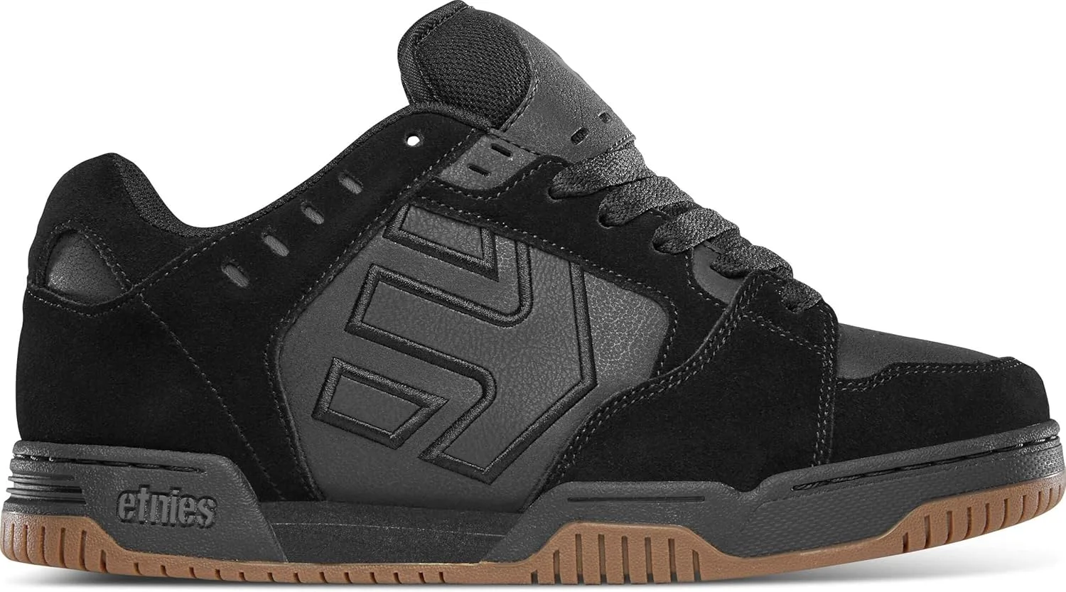 Мужские низкие скейтбордные кроссовки Etnies Faze Puff, черный — фото 2