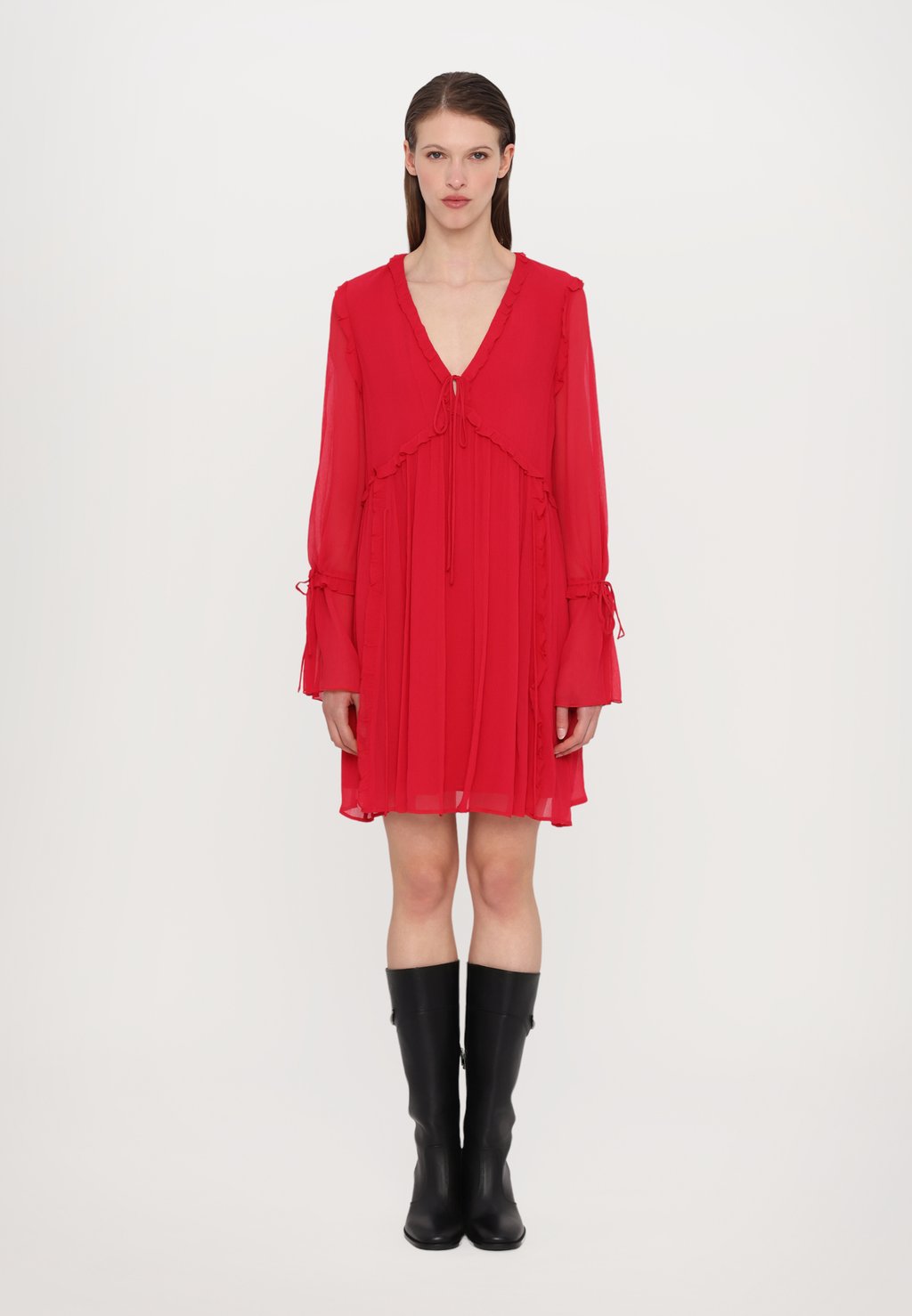 

Повседневное платье ROBE The Kooples, красный