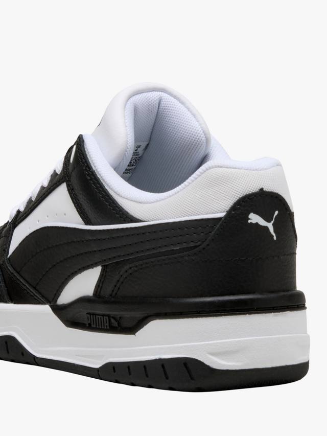 Детские кожаные кроссовки Rebound Retro PUMA, White/Black — фото 3