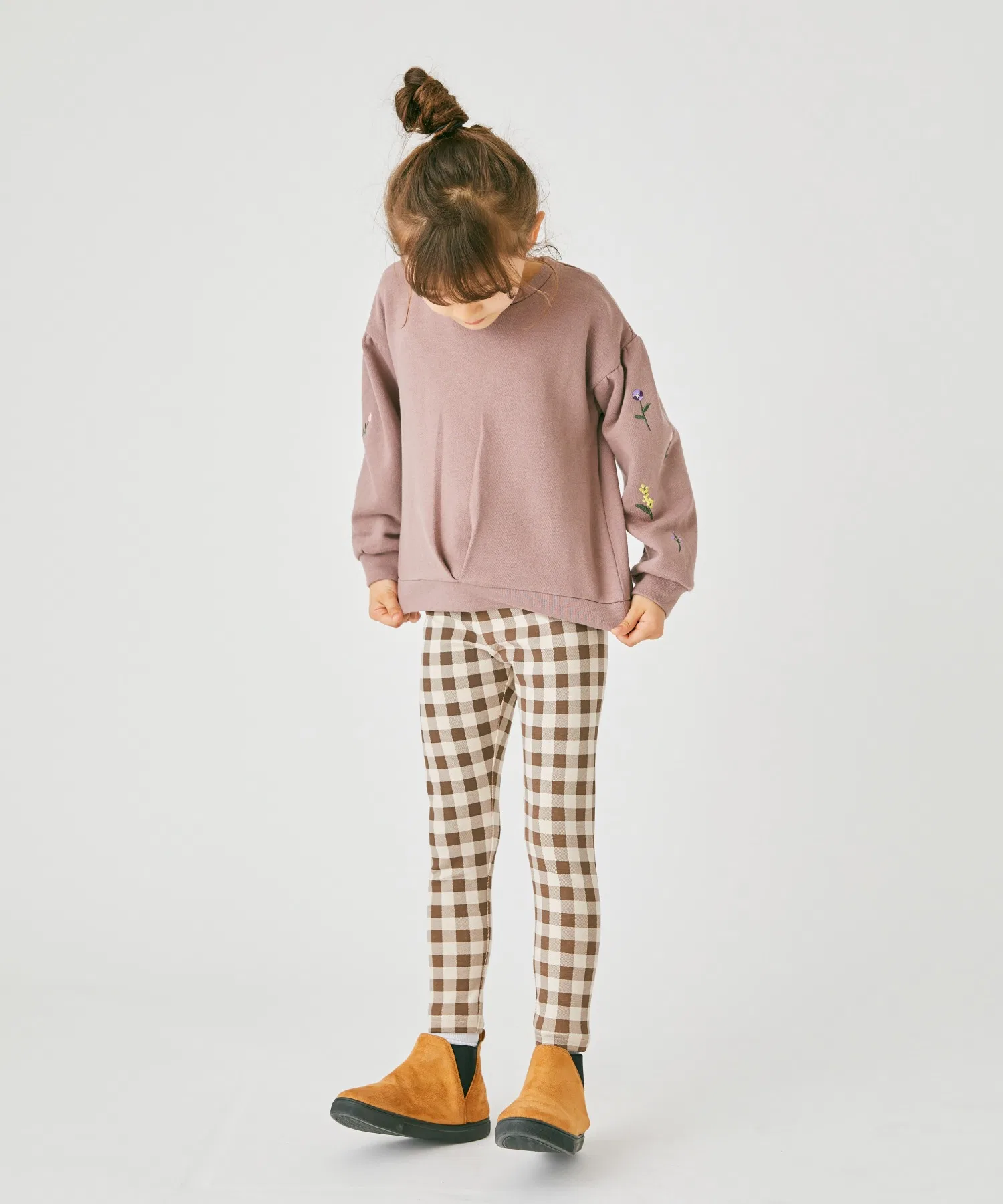 Детский хлопковый свитшот с вышивкой на рукавах ever closet зелёный — фото 3