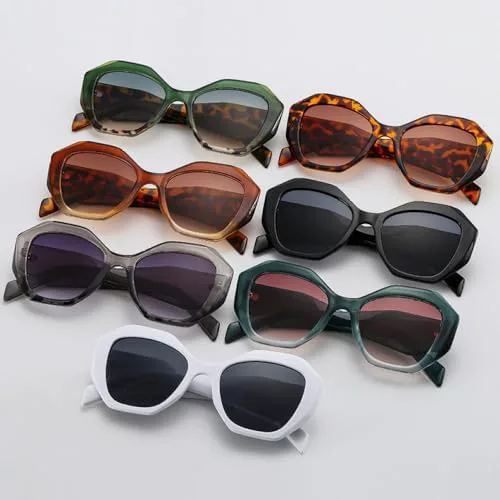 

Квадратные солнцезащитные очки большого размера 2027 года для женщин, винтажные солнцезащитные очки для мужчин и женщин с защитой от УФ-излучения UV400 MTZJH, Black