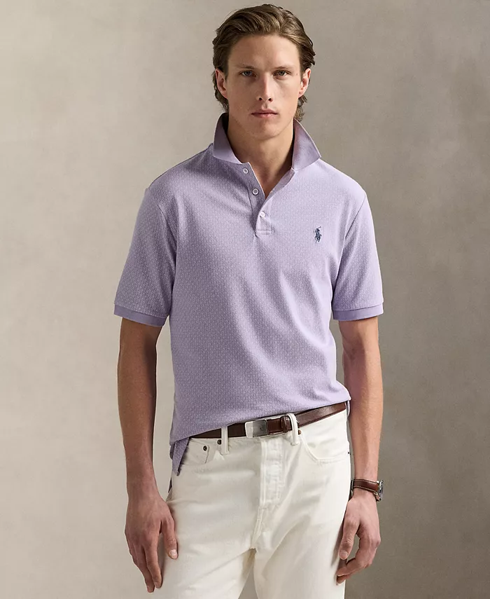 

Мужская классическая поло из эластичной сетчатой ткани Polo Ralph Lauren, мультиколор