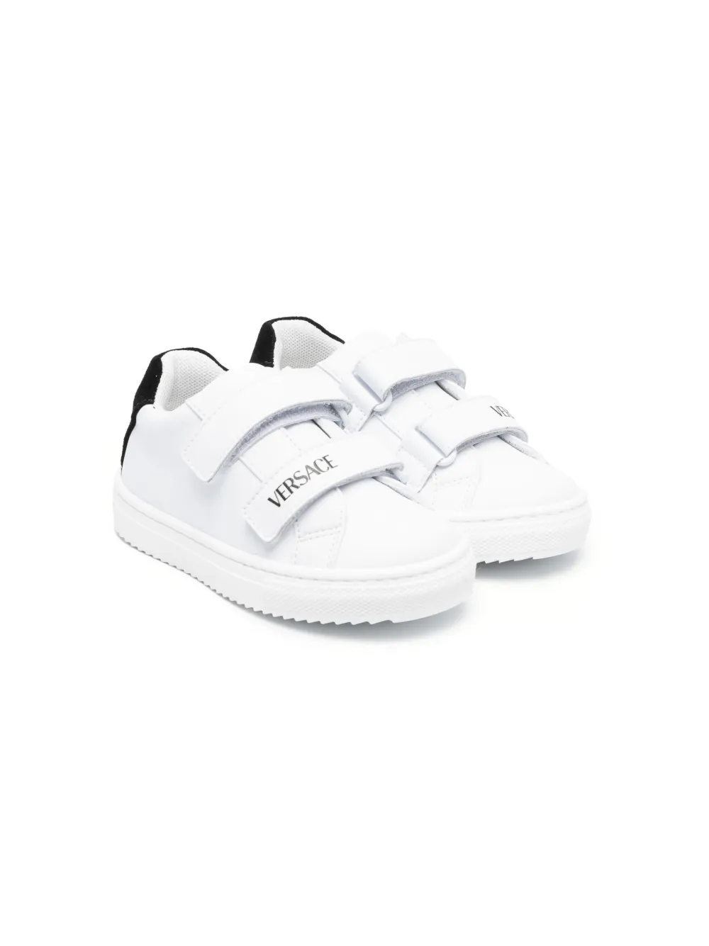 

Кеды на липучках с логотипом Versace Kids, белый