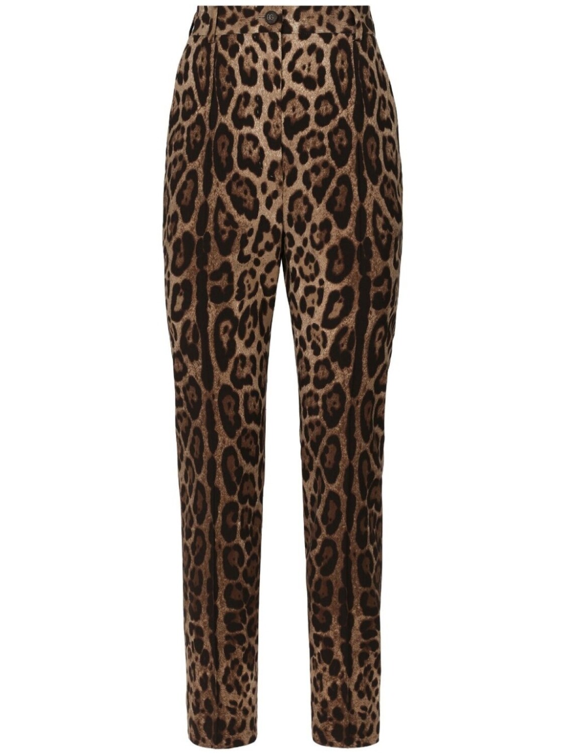 

Dolce & Gabbana брюки с леопардовым принтом и завышенной талией, коричневый