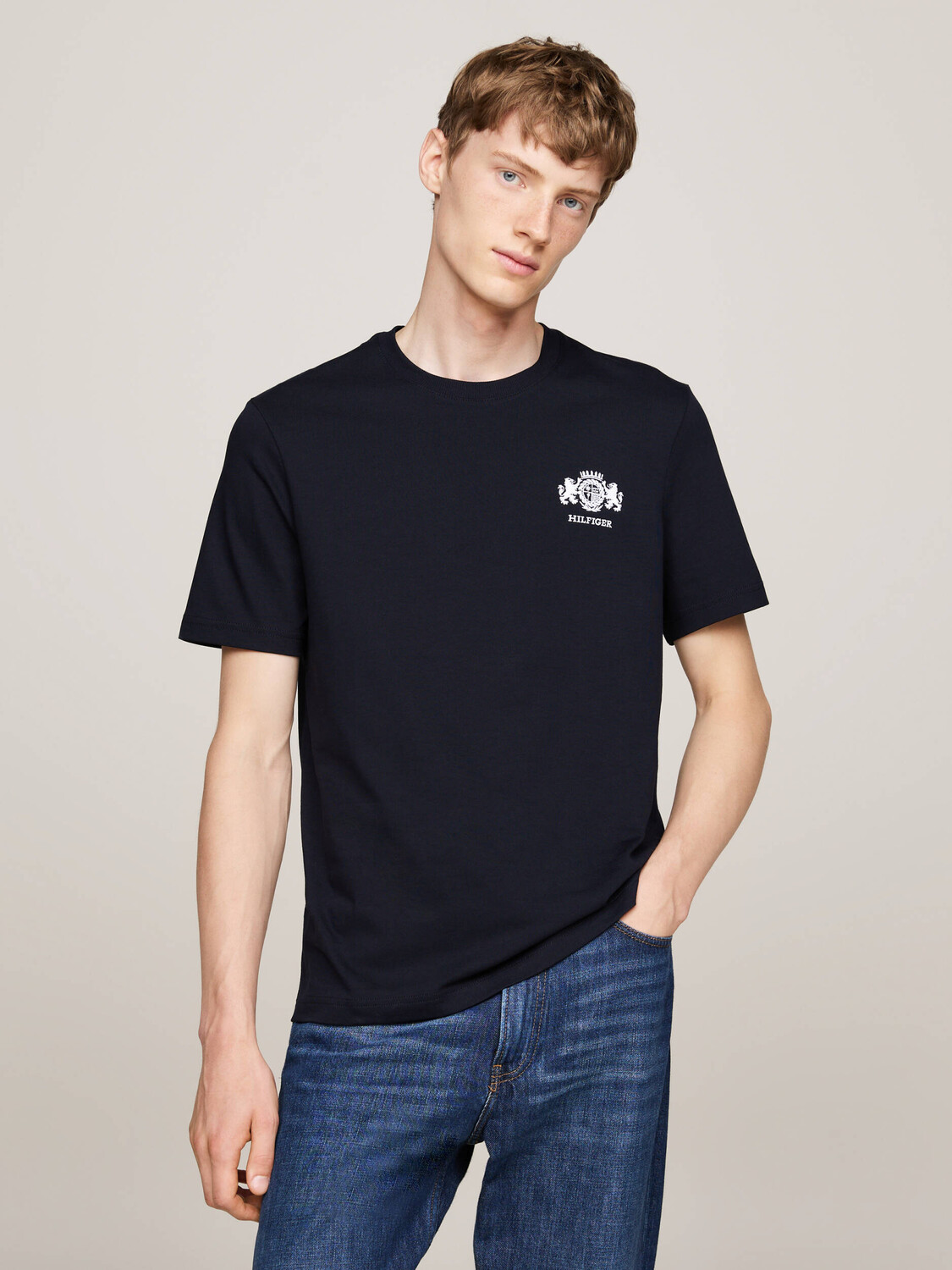 

Футболка Tommy Hilfiger EMBRO Regular Fit, темно-синий