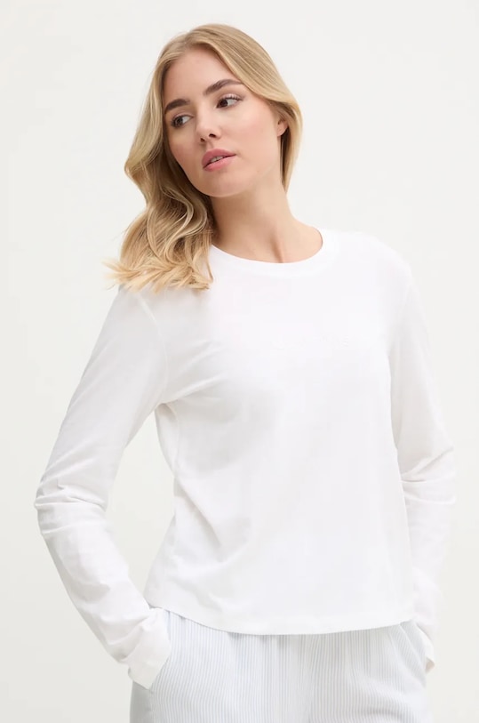 

Хлопковая лонгслив для отдыха Calvin Klein Underwear, белый