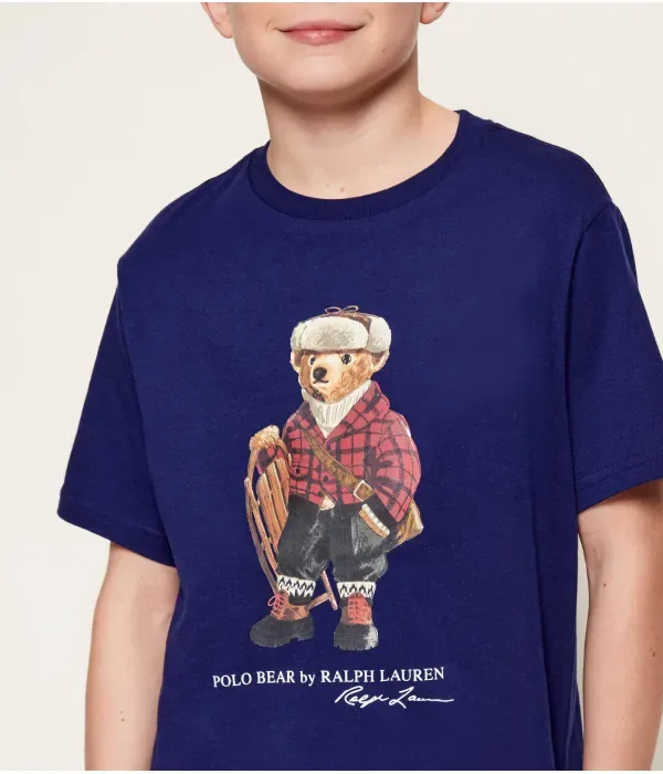 Футболка regular fit Polo Ralph Lauren, темно-синий — фото 4