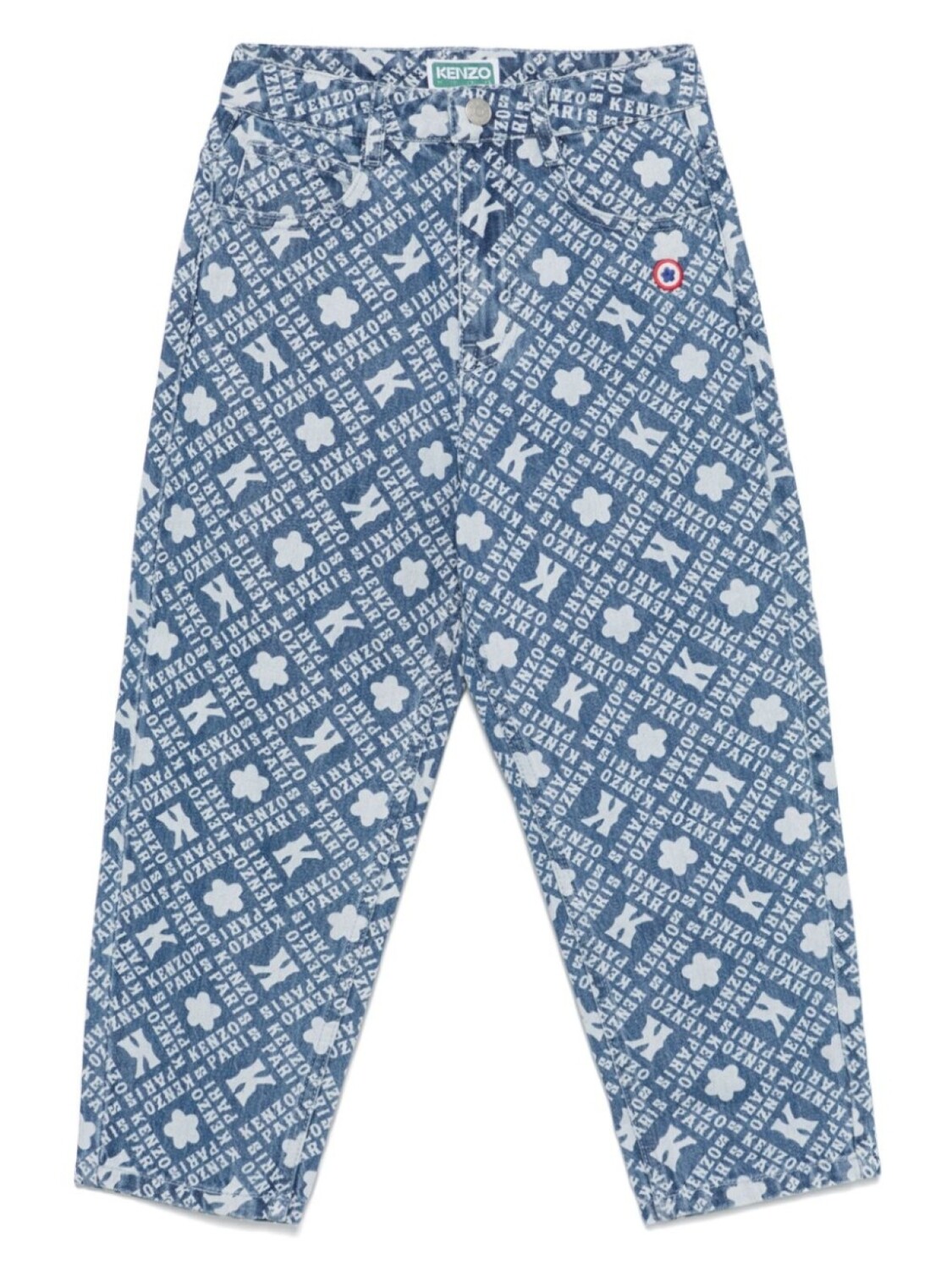 

Джинсы Kenzo Kids с логотипом, синий