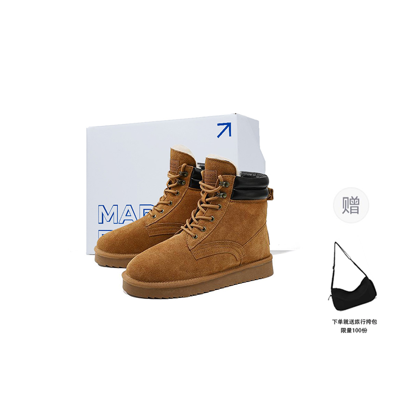 

FAIRWHALE Мужские короткие зимние ботинки черные, цвет Black (Mid-Top)