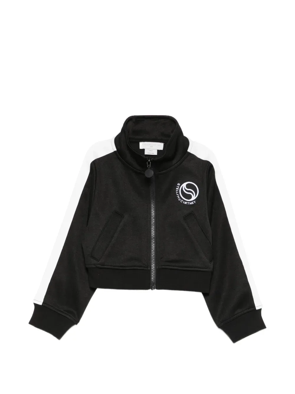 Спортивная куртка с логотипом Stella McCartney Kids, черный