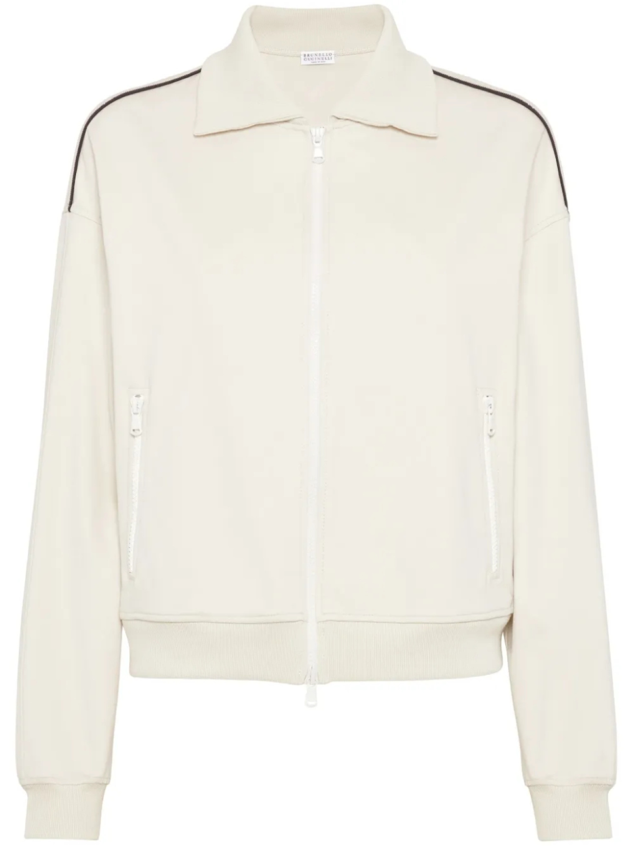 

Brunello Cucinelli куртка с декором Monili, нейтральный
