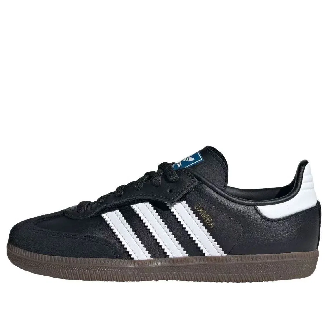 Кроссовки Adidas Samba OG Elastic Lace 'Black White' JQ6390, черный