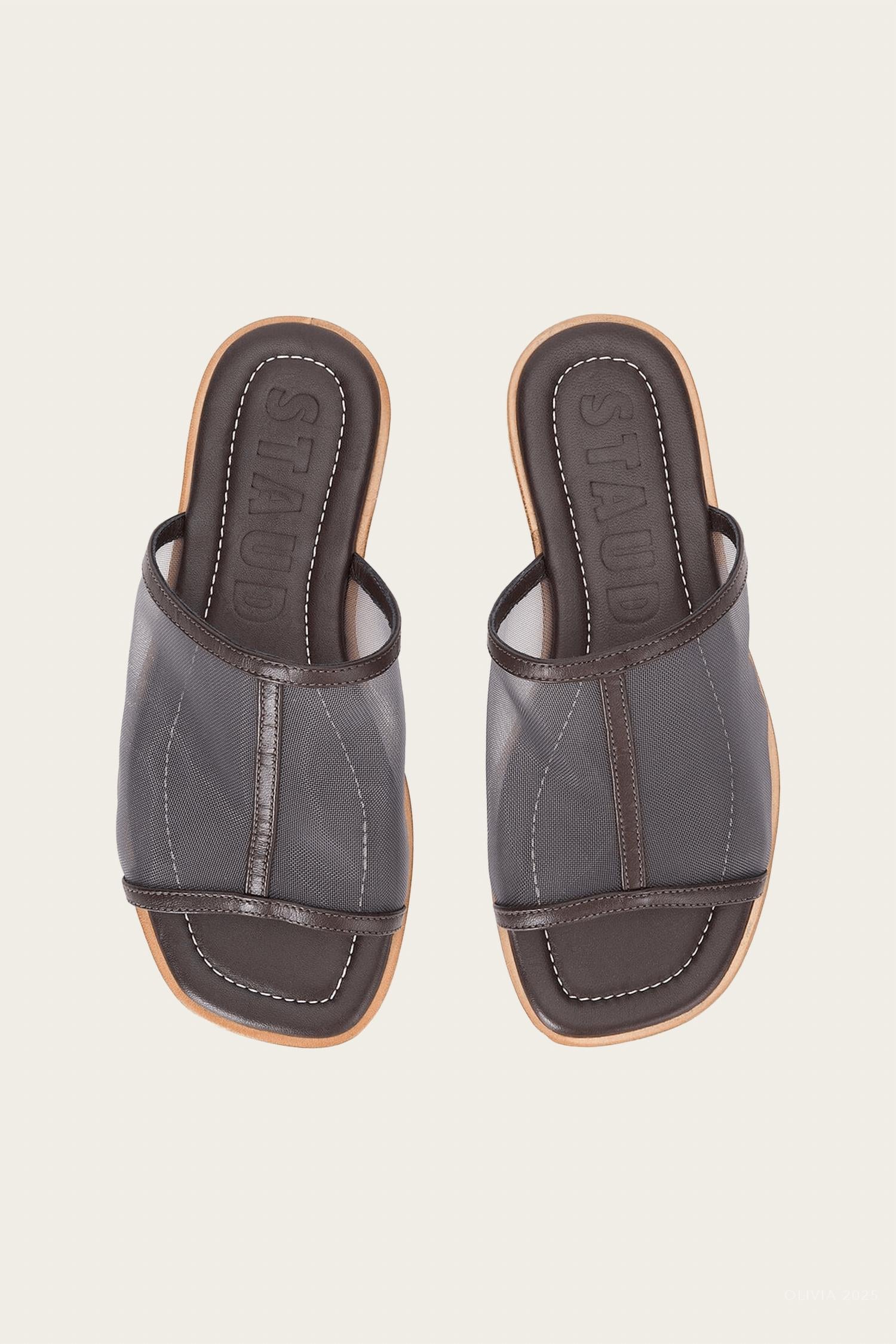 Women's Alessandra Sandal In Espresso Mesh STAUD, Espresso Mesh — фото 4