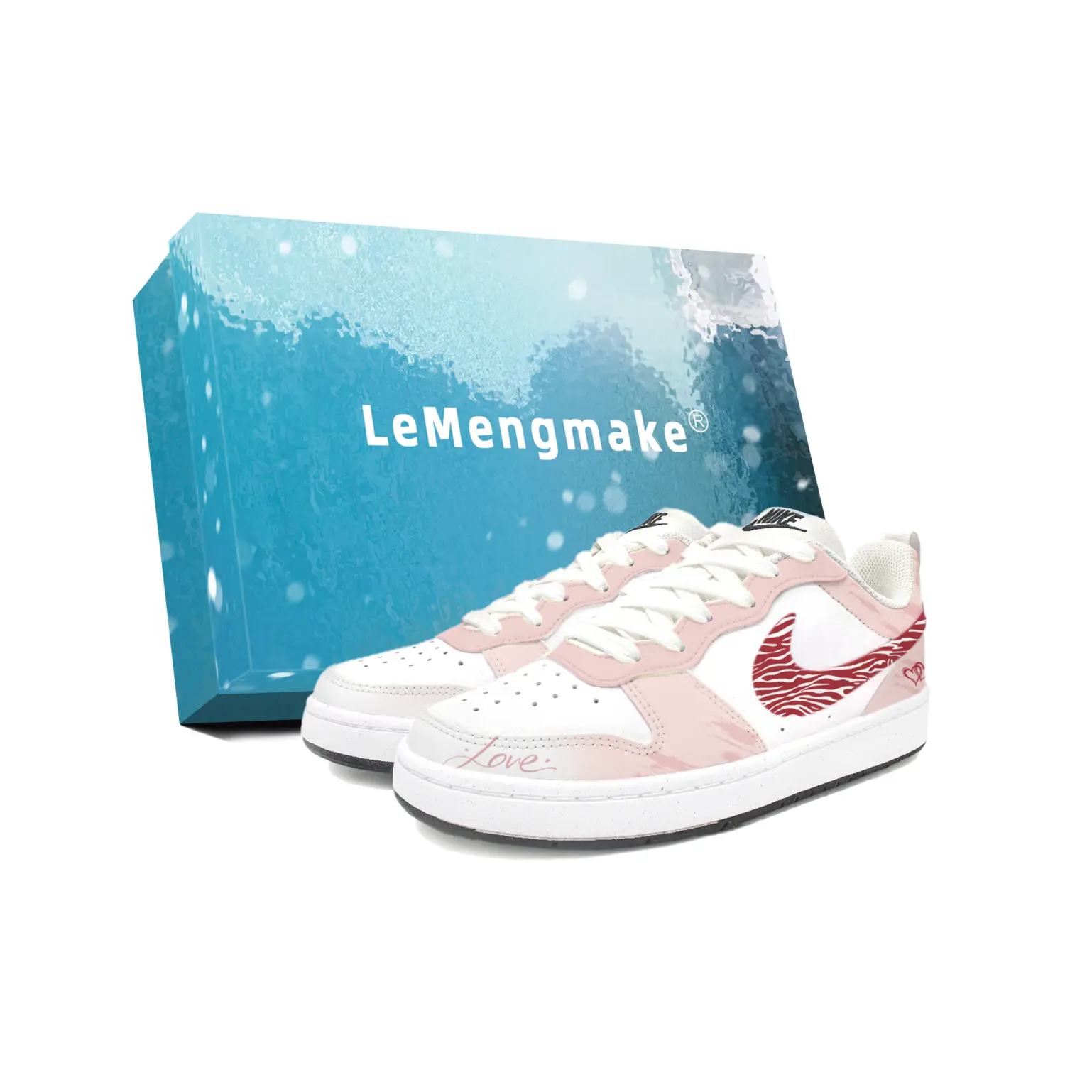 

Nike Court Borough Lemon Joy дышащие низкие детские скейтбординг кроссовки White для подростков