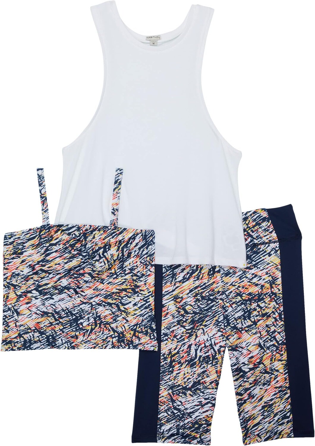 

Детский набор HABITUAL girl Three-Piece Active Set, разноцветный