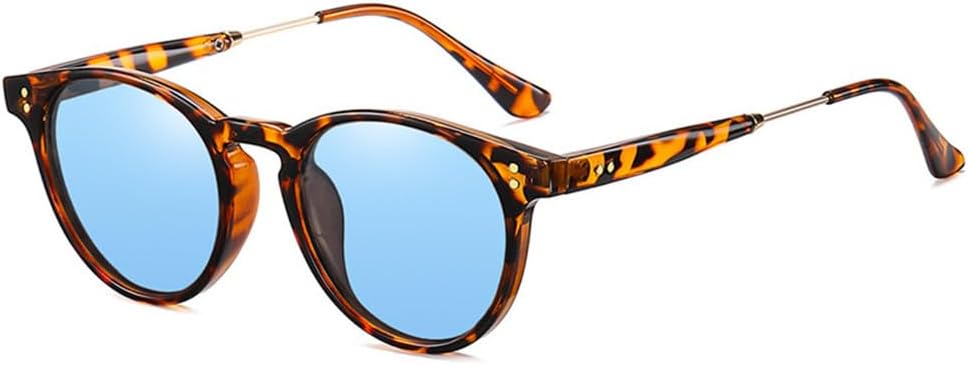 

Модные поляризованные солнцезащитные очки для женщин и мужчин, очки для вождения, оправа TR90, винтажные круглые солнцезащитные очки с защитой от УФ-излучения UV400 и синего света KTUCN, 5