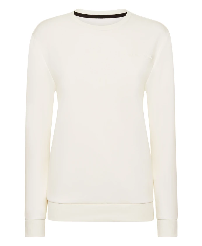 

Модальная толстовка с длинными рукавами Plein Sport, белый