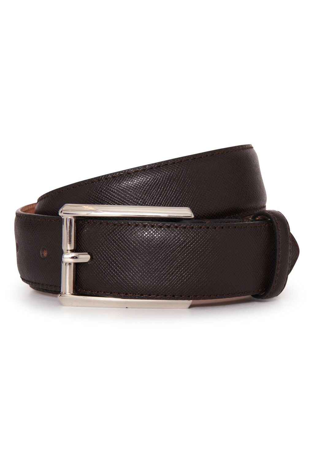 

Ремень деловой SQUARE BUCKLE Oscar Jacobson, цвет forastero brown