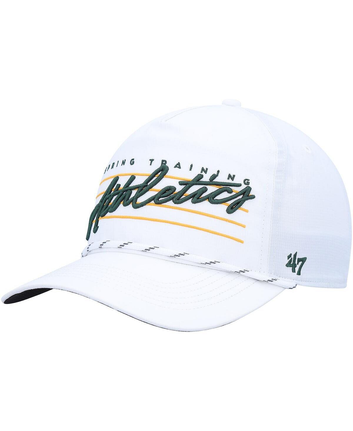 

Мужская белая кепка Oakland Athletics Downburst Hitch Snapback '47 Brand