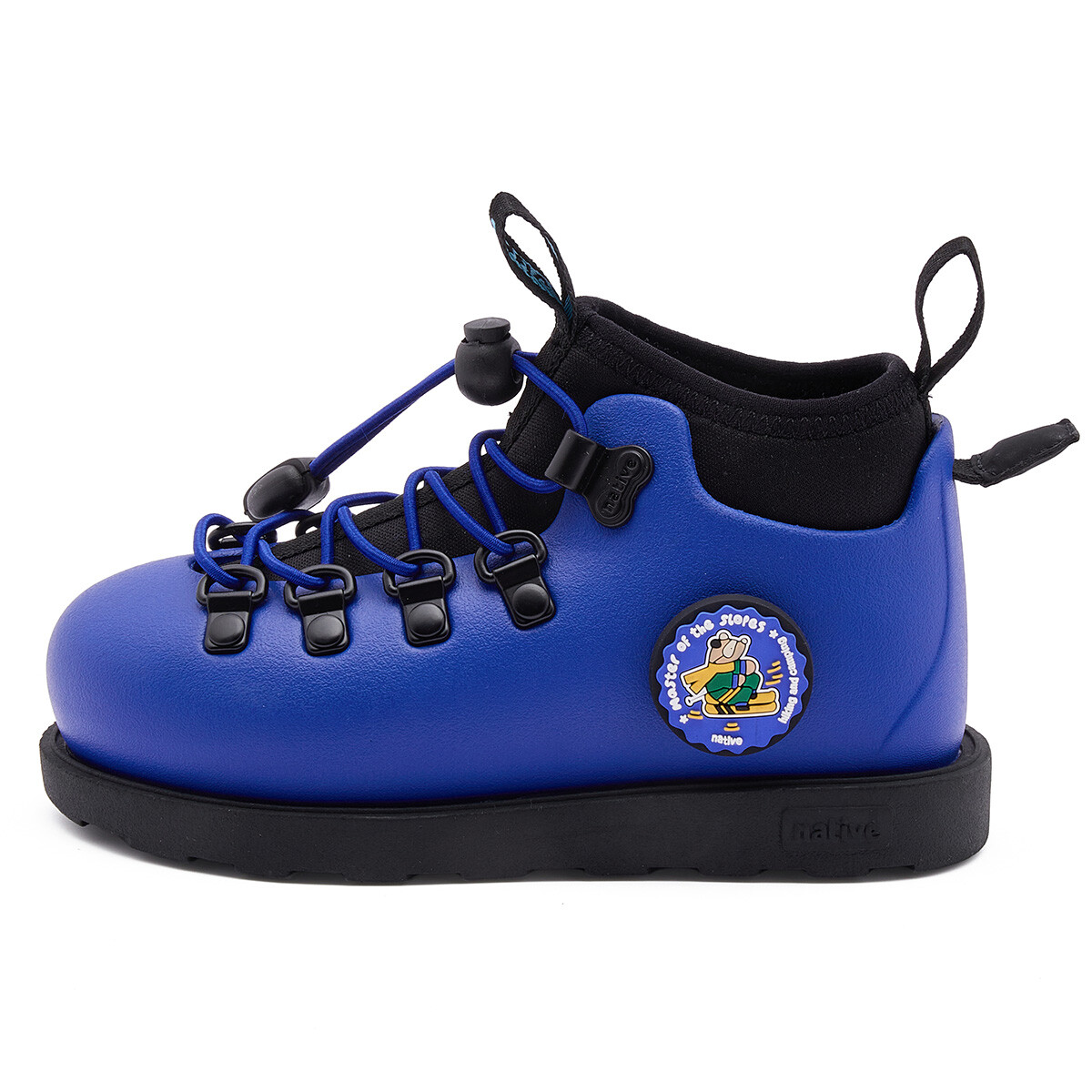 

Fitzsimmons Kids Boots Kids Paris Blue|Ski Bear Badge|Черный Native Shoes, синий