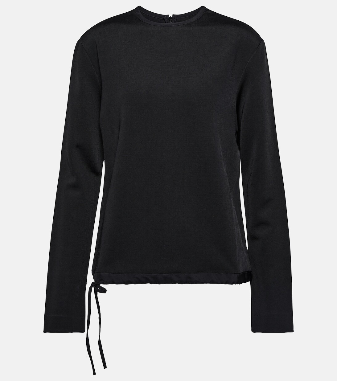 

Свитер с круглым вырезом JIL SANDER, черный