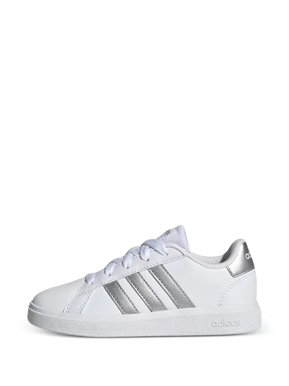 Кроссовки Grand Court 2.0 в полоску Adidas Kids, белый