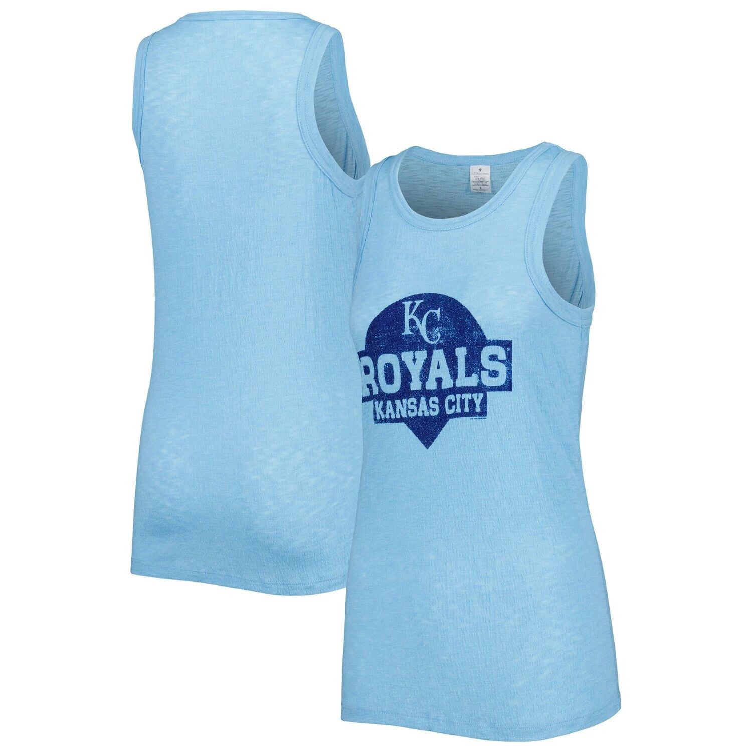 

Женская майка «Мягкая как виноград» Royal Kansas City Royals Tri-Blend