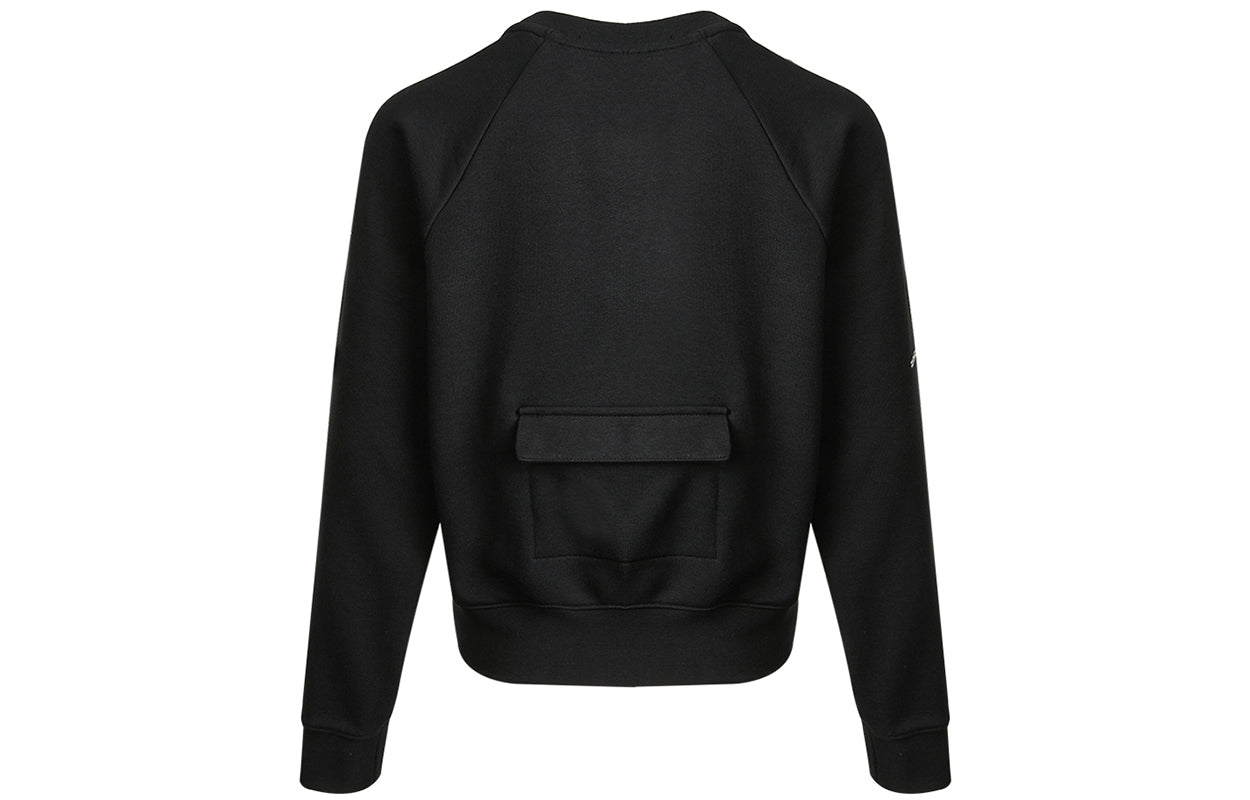 Худи (WMNS) Nike Sportswear Swoosh Casual Sports Round Neck Black Hoodie — фото 2
