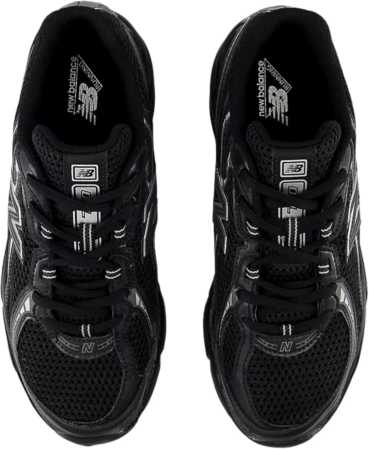 Мужские теннисные кроссовки New Balance FuelCell 996 V4 для жесткого корта, черный/металлик — фото 2