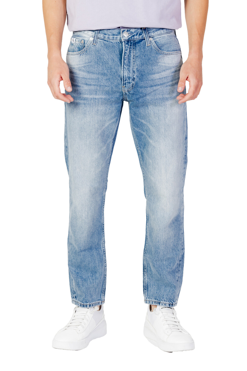 

Джинсы Calvin Klein Jeans с эффектом потертости, светло-голубой