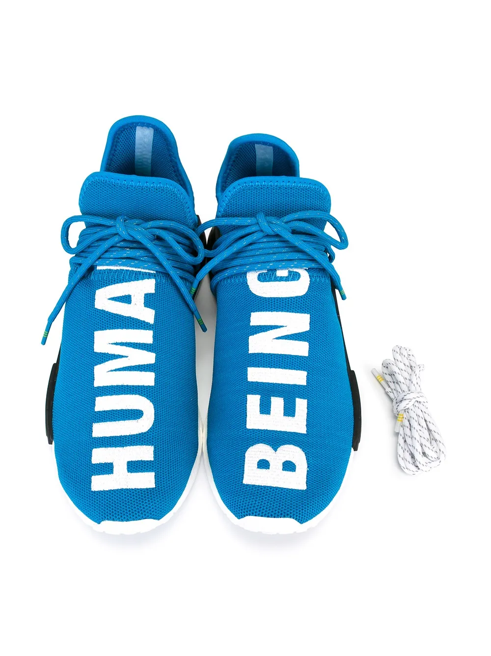 Кроссовки Adidas Originals x Pharrell Williams HU Race NMD, синий — фото 4