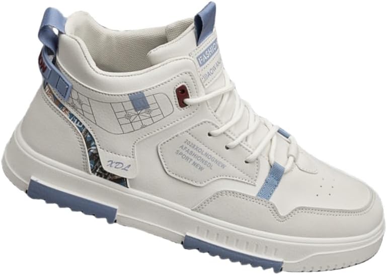 

Мужские скейтбордистские кроссовки - удобные и дышащие, высокие, модный дизайн, спортивные и повседневные, подходят для ежедневного ношения Fusecottc, бежевый