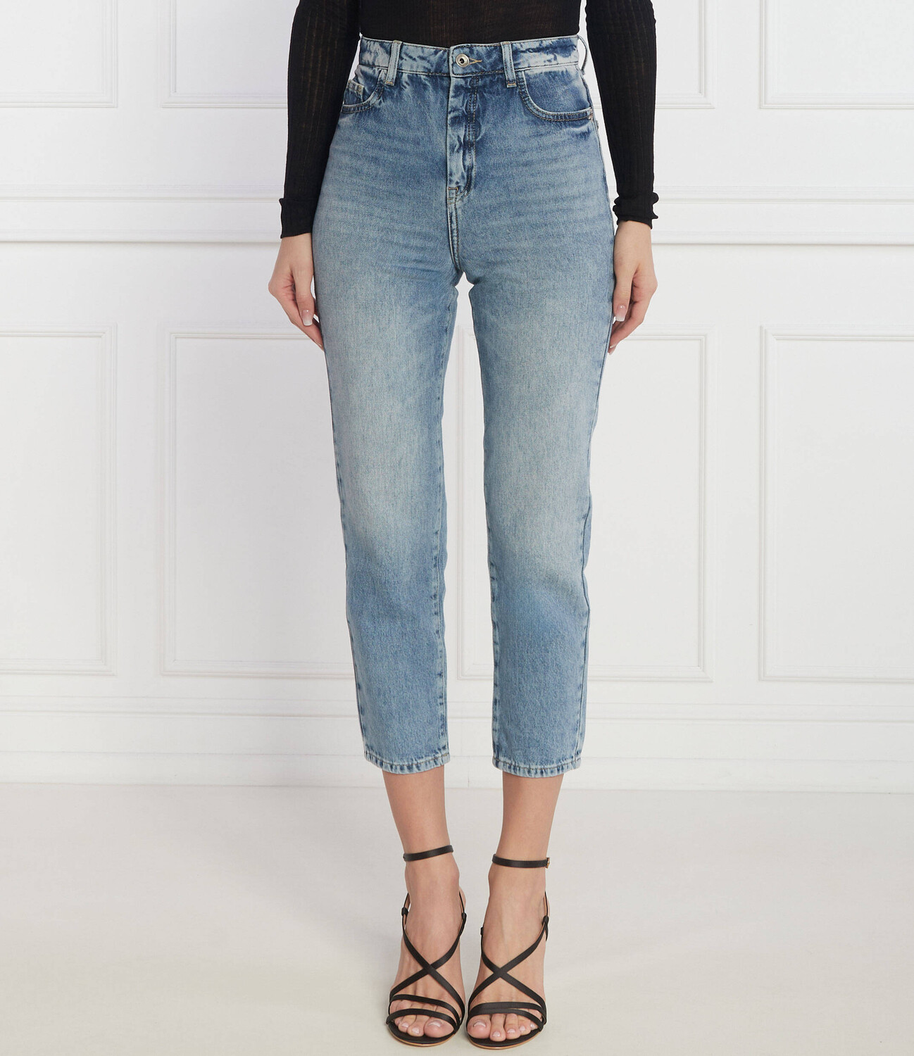 

Джинсы Patrizia Pepe Mom Fit high waist, синий