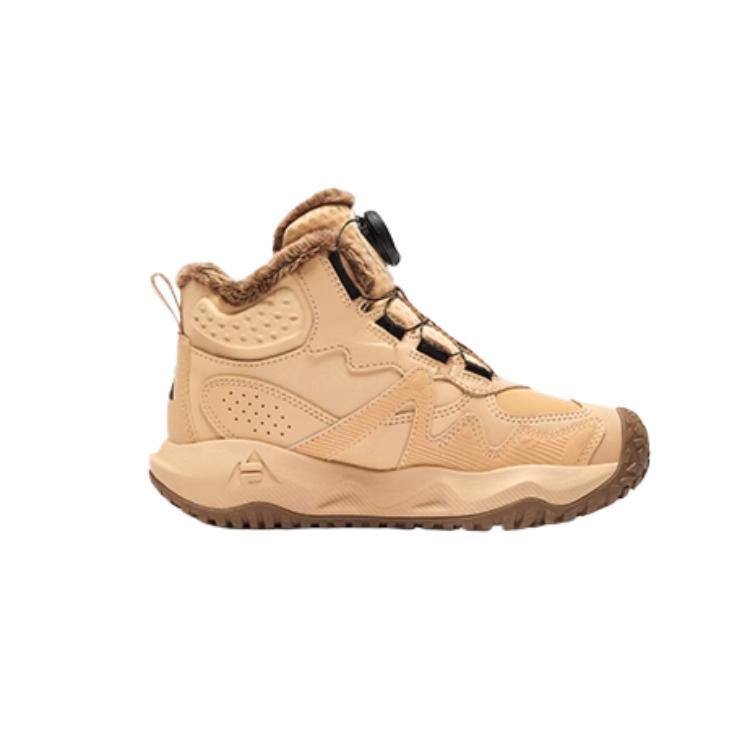 FILA KIDS Износостойкие высокие детские уличные кроссовки suede brown/roasted coconut fiber brown kids' — фото 3