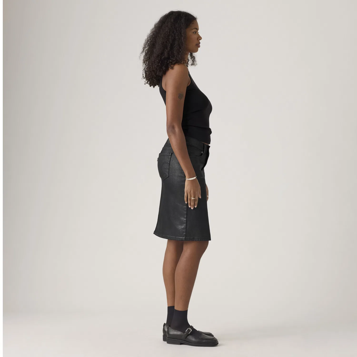 Низкая юбка миди Levi's, Black — фото 4