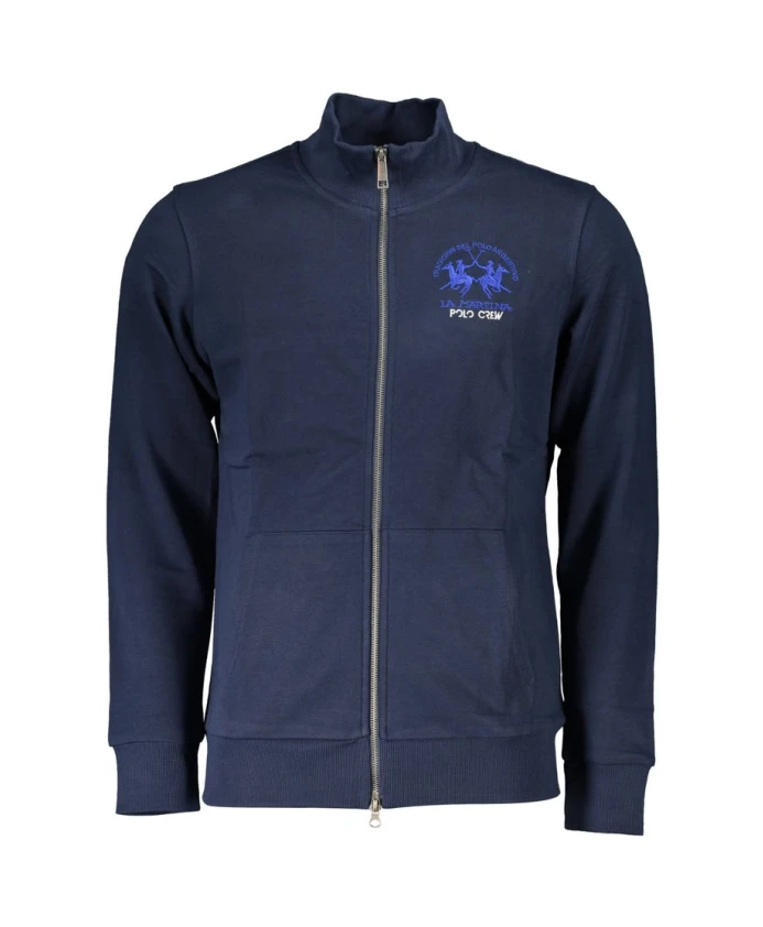 

Толстовка с высоким воротником и застежкой-молнией La Martina, синий